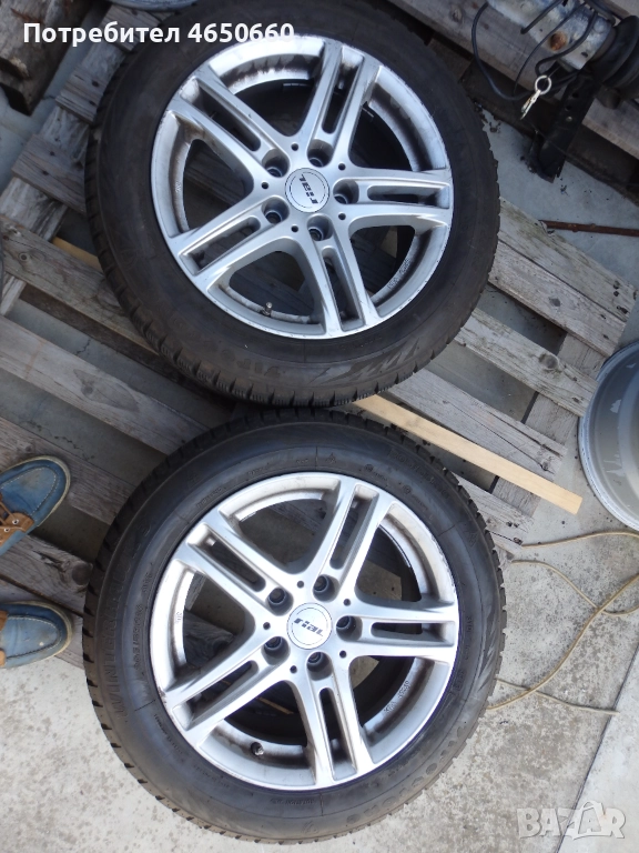 16 цолови алуминиеви джанти за Ауди,VW,Мерцедес - 2бр., снимка 1