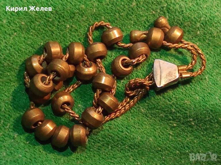 СТАРА РЯДКА ГРЪЦКА МЕТАЛНА ТРАДИЦИОННА БРОЕНИЦА За КОЛЕКЦИЯ ПОЛЗВАНЕ 77663, снимка 1