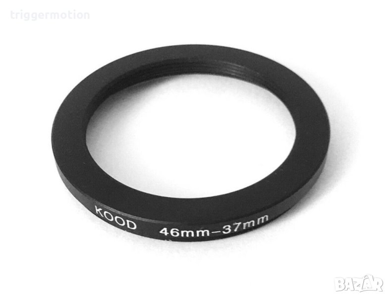 46mm - 37mm Преходник за филтър на резба Step-Up Lens Filter Adapter Ring, снимка 1