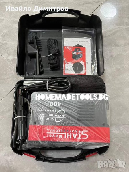 Немски инверторен електрожен StahlMayer igbt 400А с ПОДАРЪК КУФАР И ОЧИЛА, снимка 1