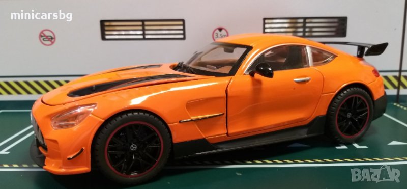 1:18 Метални коли: Mercedes-Benz AMG GT (C190) Black Series (Мерцедес-Бенц), снимка 1
