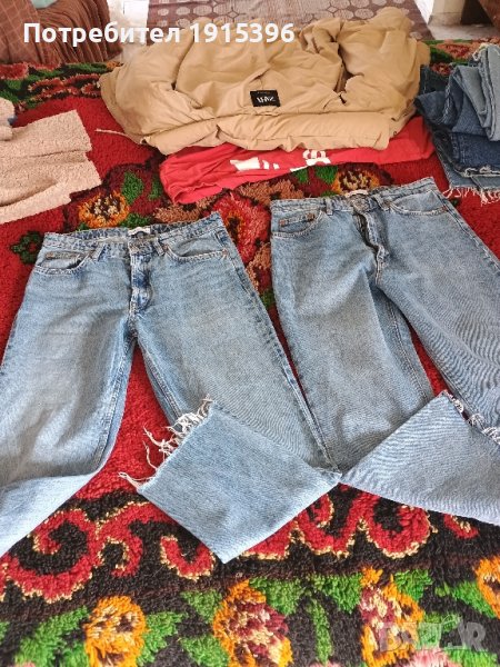 Зара дънки с висока талия , снимка 1