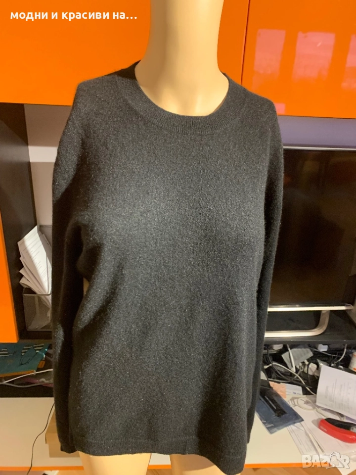 Дамски кашмирен пуловер Massimo Dutti, размер L, снимка 1