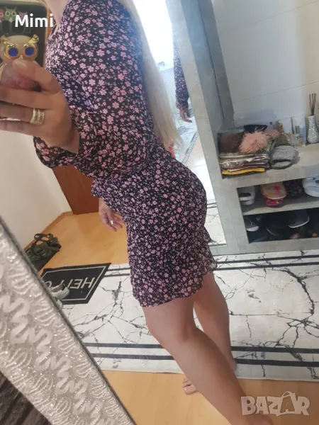 H&M Нова рокля принт XS, снимка 1