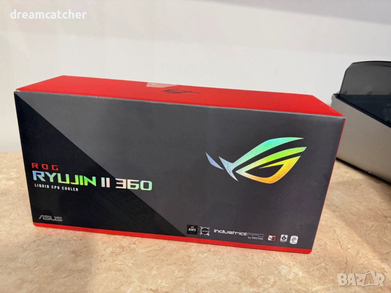 Водно ASUS ROG RYUJIN II 360 Noctua NF-F12 IndustrialPPC Fans, 3.5" Full Color LCD Display, снимка 1