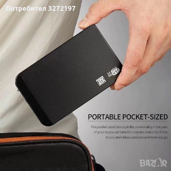 Високоскоростен преносим външен твърд диск SSD 4 TB,Type-C,USB 3.0 интерфейс за лаптоп/PC/Mac и др., снимка 1