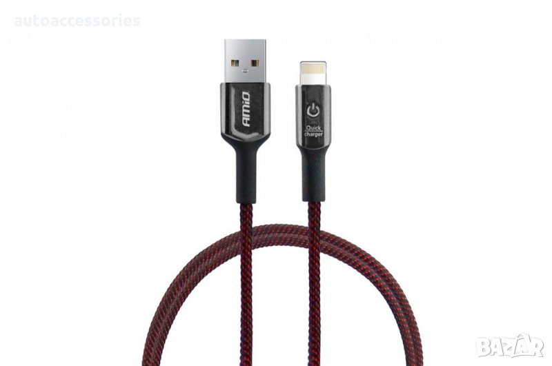 3000052650 Кабел за телефон USB + Apple lightning 100cm FullLINK UC-10 02527, снимка 1