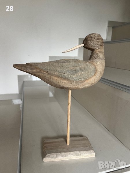 Дървена статуетка птица мюре, снимка 1