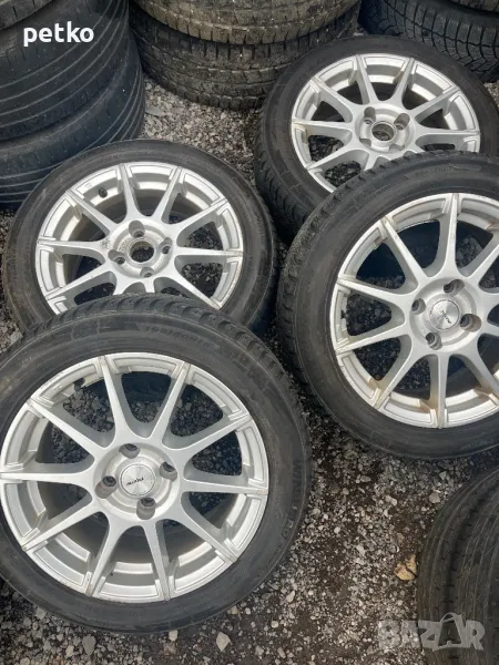 Продавам джанти с гуми 4/100за поло,голф, снимка 1