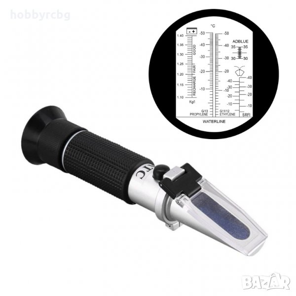Рефрактометър за антифриз, течност за чистачки, електролит и Adblue, снимка 1