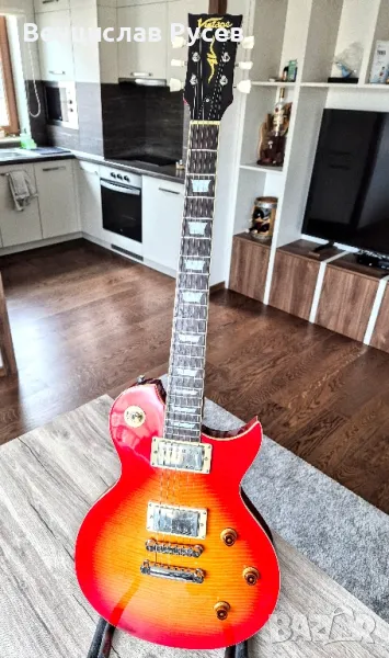 Vintage AV1H Flame Cherry Sunburst, Advance Series, 2009, Korea, снимка 1