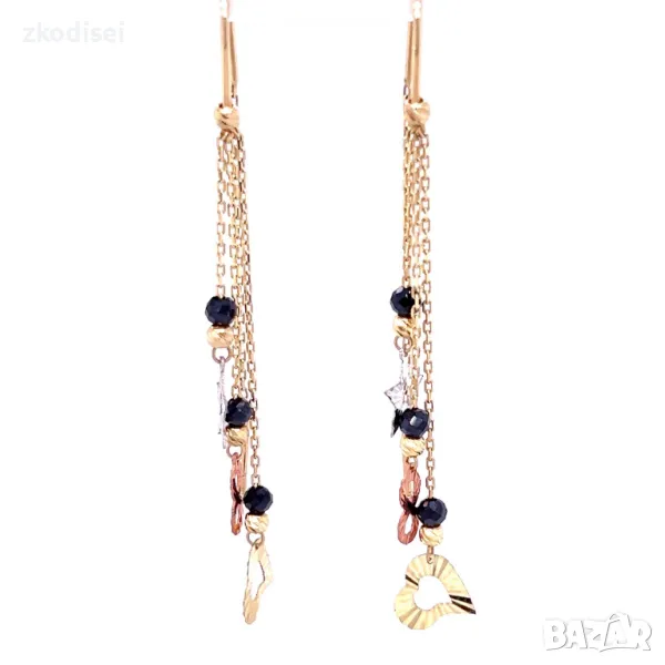 Златни обеци 2,31гр.14кр. проба:585 модел:14941-4, снимка 1