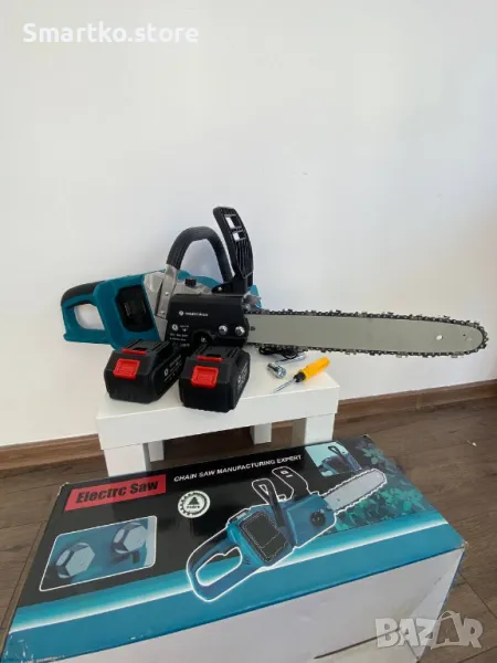 Акумулаторна Резачка за Дърва 36V 8Ah+ 2 Батерии и зарядно, снимка 1