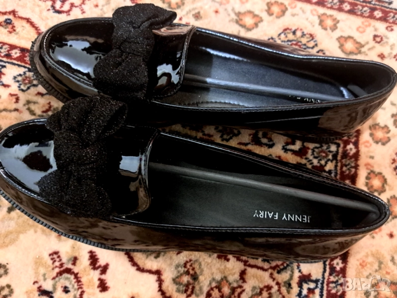 Лачени черни обувки, снимка 1