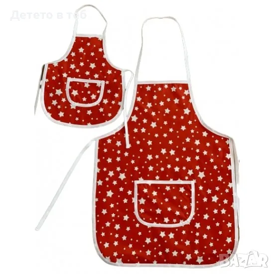 Комплект престилки за готвене Червени звезди, снимка 1