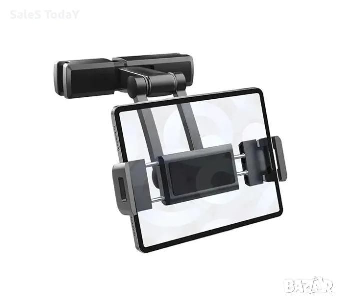 Стойка за таблет за кола, Поставка за телефон За подглавник, Алуминиева, 26 см, снимка 1