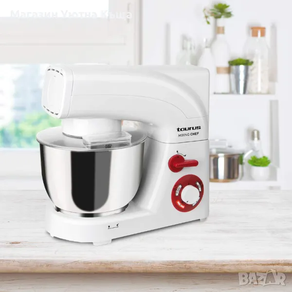 НОВ Испански Планетарен Миксер с ГАРАНЦИЯ 5.5л Taurus Mixing Chef, снимка 1