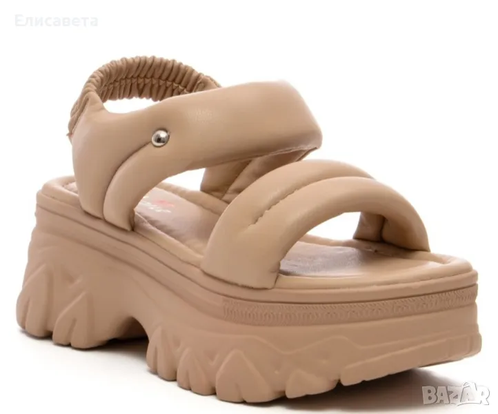 Дамски модерни сандали на платформа , снимка 1