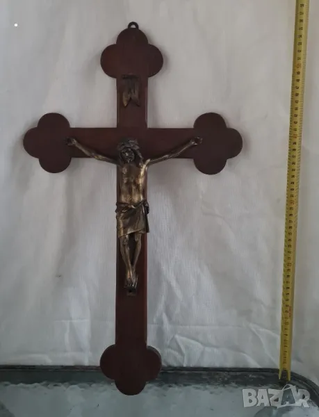 Голям масивен кръс исус Христос , снимка 1