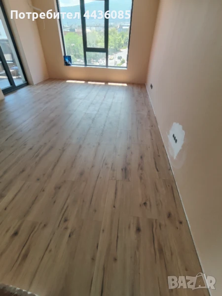 Монтаж на ламиниран паркет с пвц и мдф первази, снимка 1