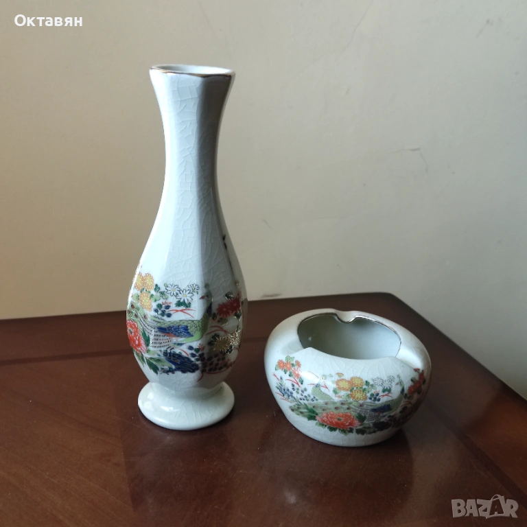 Порцеланова ваза, пепелник, снимка 1