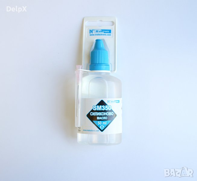 Българска смазка силиконово масло SM350, високотемпературно, до 250°C SM350, флакон със спринцовка, , снимка 1
