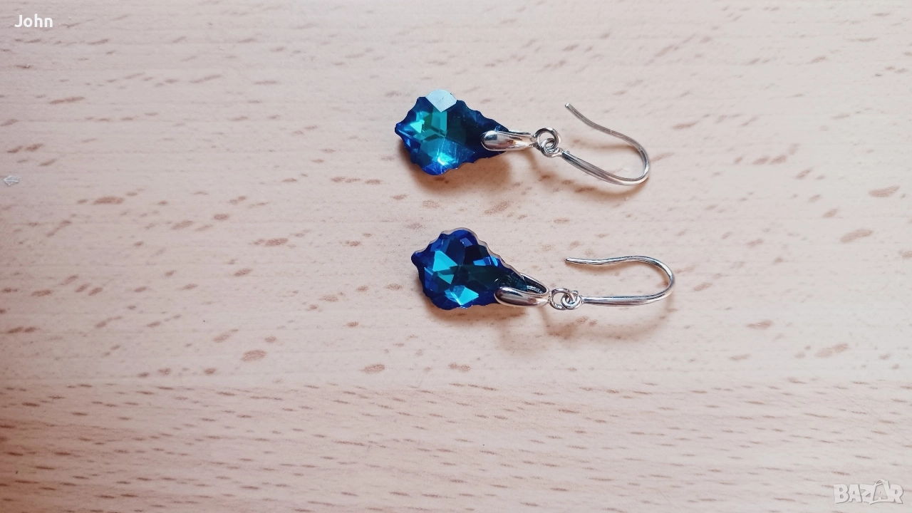 Сребърни Обеци от Англия, снимка 1