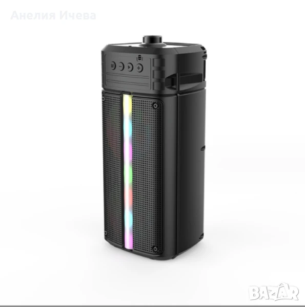 Преносима тонколона с акомулаторна батерия, микрофон и дистанционно , снимка 1