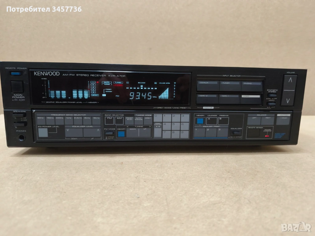 Стерео ресивър Kenwood KVR-A70R Усилвател Made in Japan , снимка 1