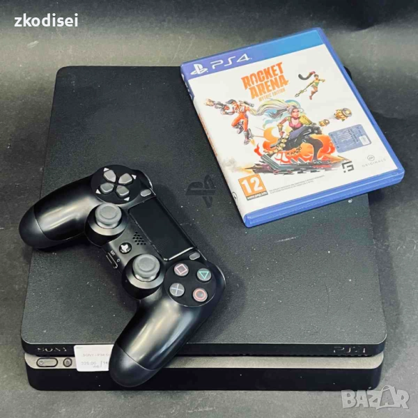 Конзола SONY - PS4 SLIM с 1бр. джойстик и 1бр. игра, снимка 1