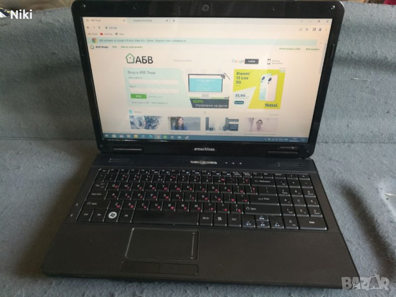 Продавам запазен лаптоп eMachines E525, 15 инча, снимка 1
