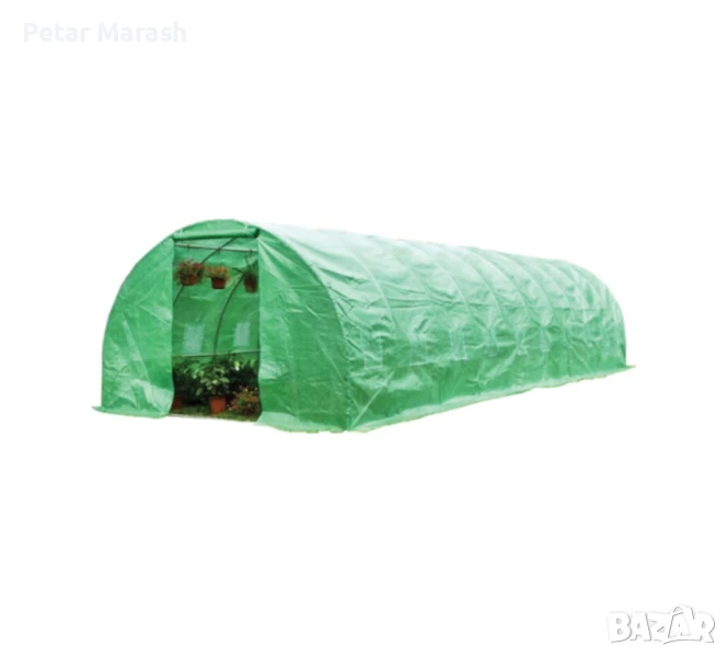 Тунелна оранжерия с 2 врати и 12 прозореца – 600х300х200 см. / Парник, снимка 1