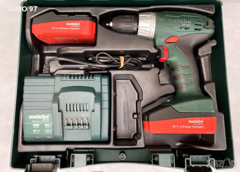 Акумулаторен винтоверт Metabo BS18Li 18V, снимка 1