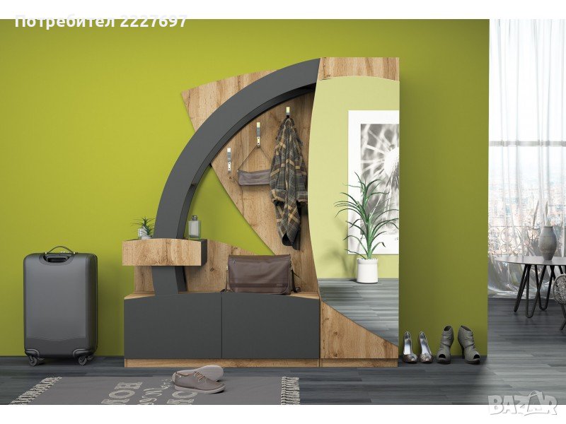 Портманто Сахара (дъб вотан/антрацит), снимка 1