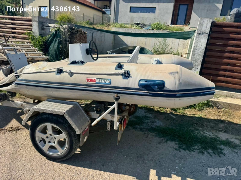 Продавам надуваема лодка с алуминиево дъно Tohamaran 3.60м, снимка 1