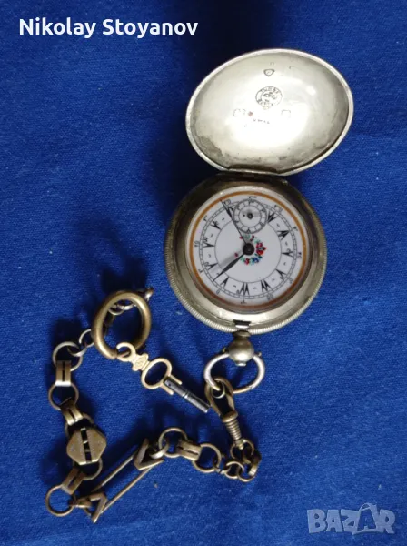 Турски часовник 1850 г. - Каса 50 мм, снимка 1