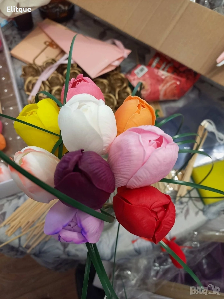 ръчно изработени рози , снимка 1