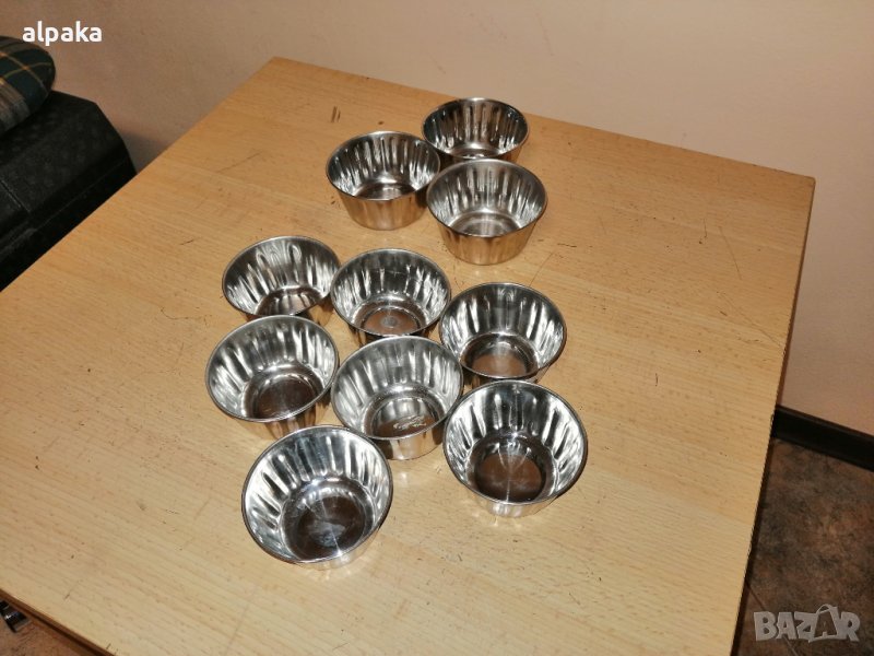 Продавам чашки за сладки, алпака, снимка 1