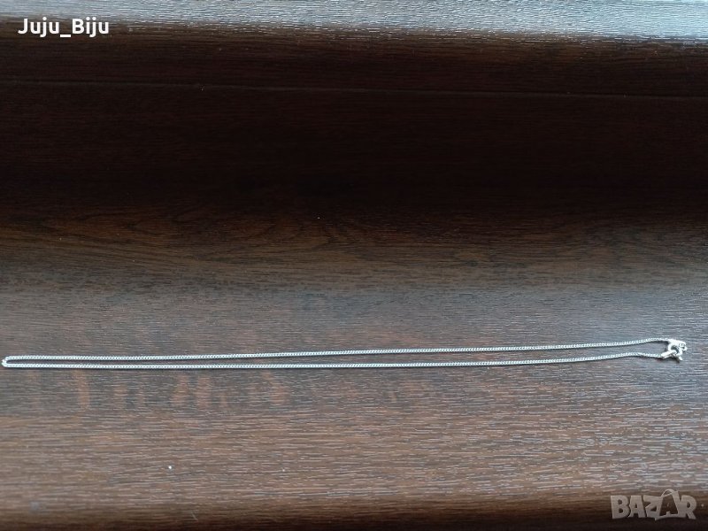 Сребърен синджир дължина около 45см може да се направи с дължина по Ваш избор , снимка 1