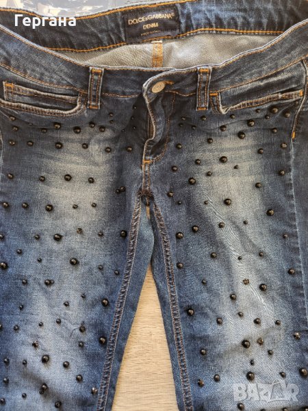 Дънки с перли Долче и Габана , снимка 1