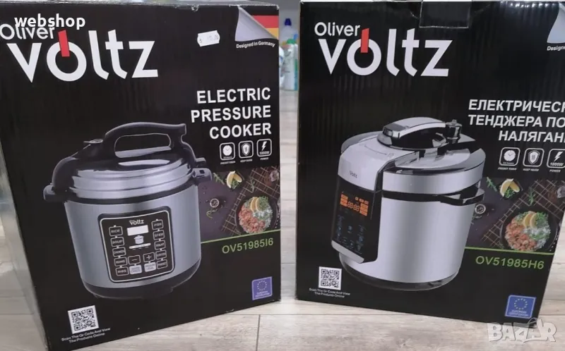 Мултикукър под налягане Voltz ОV51985H6, Голям LED сензорен дисплей, 1000W, 6L, 70kPa, 24ч таймер, снимка 1