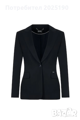 Дамско черно сако Dika, снимка 1