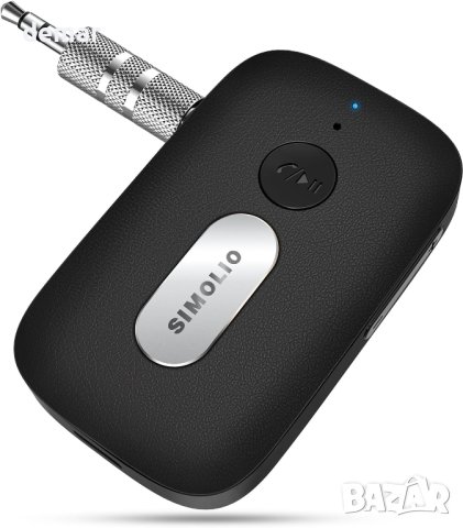 SIMOLIO Bluetooth AUX адаптер за кола, безжичен Bluetooth приемник 3,5 mm