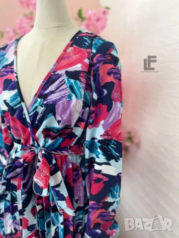 Рокля LFS Lovely Flowers Blue , снимка 2 - Рокли - 50434838