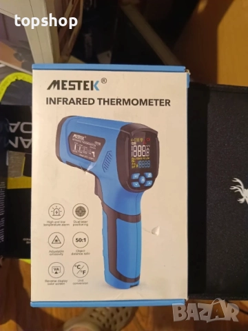 Инфрачервен термометър mestek, мпературен пистолет -40℉~2912℉, термометър, пирометър 50:1, снимка 11 - Друга електроника - 51637815