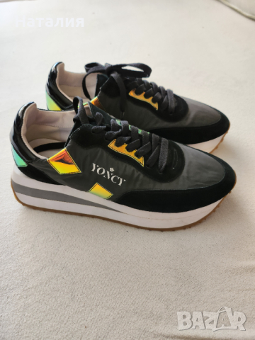 Дамски спортни обувки Yoncy® естествена кожа черни, р.39., снимка 11 - Дамски ежедневни обувки - 39381266