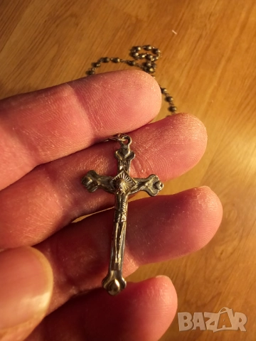 Стара молитвена броеница от Божигроб  за да се обърнете към бог и Богородица и да ви пазят и закриля, снимка 2 - Други ценни предмети - 51795268