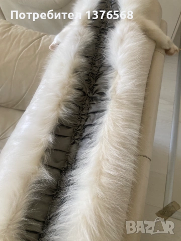 яка/кожа от сребърна лисица, снимка 6 - Шалове - 53734204
