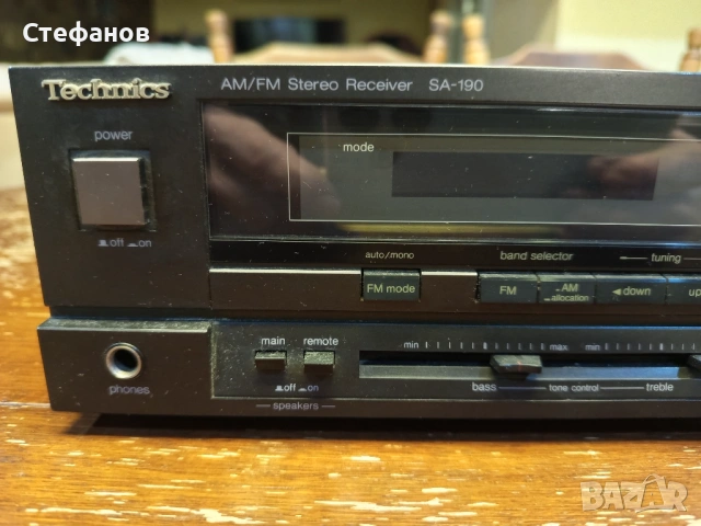 Ресиийвър Technics SA - 190, снимка 4 - Ресийвъри, усилватели, смесителни пултове - 53342043
