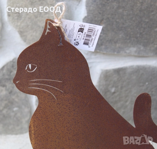 МЕТАЛНА ДЕКОРАЦИЯ КОТКА, снимка 2 - Градински мебели, декорация  - 51921292